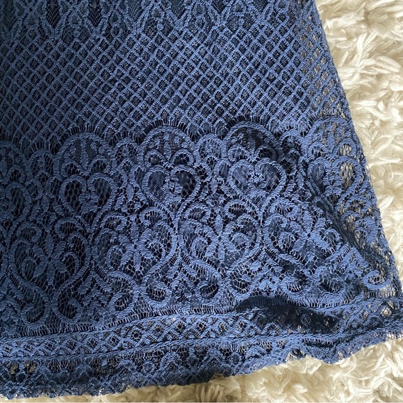 Hollister Lace Up Neck Crochet Knit Dress - Picture 3 of 5